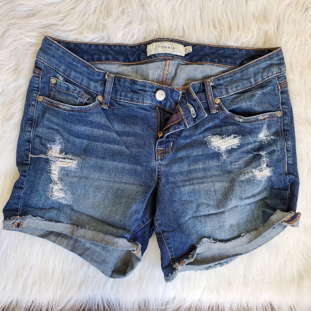 Torrid Denim Shorts 12